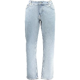 Azzurro Cotone Uomo Jeans