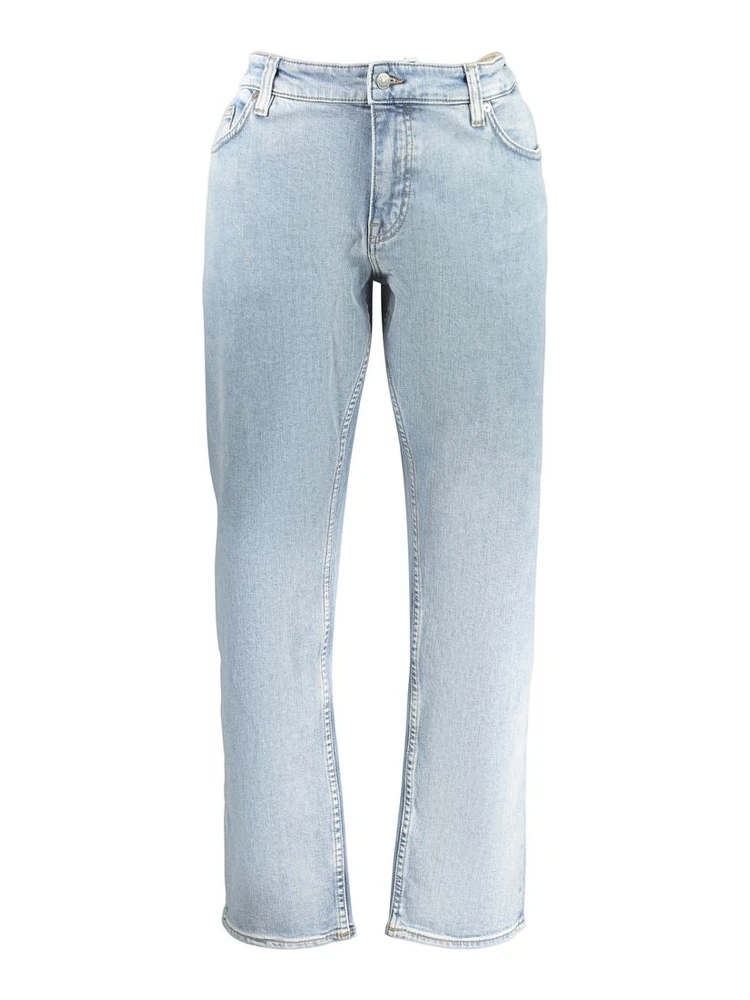 Azzurro Cotone Uomo Jeans