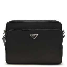 Black Recycled Polyamide Shoulder Bag