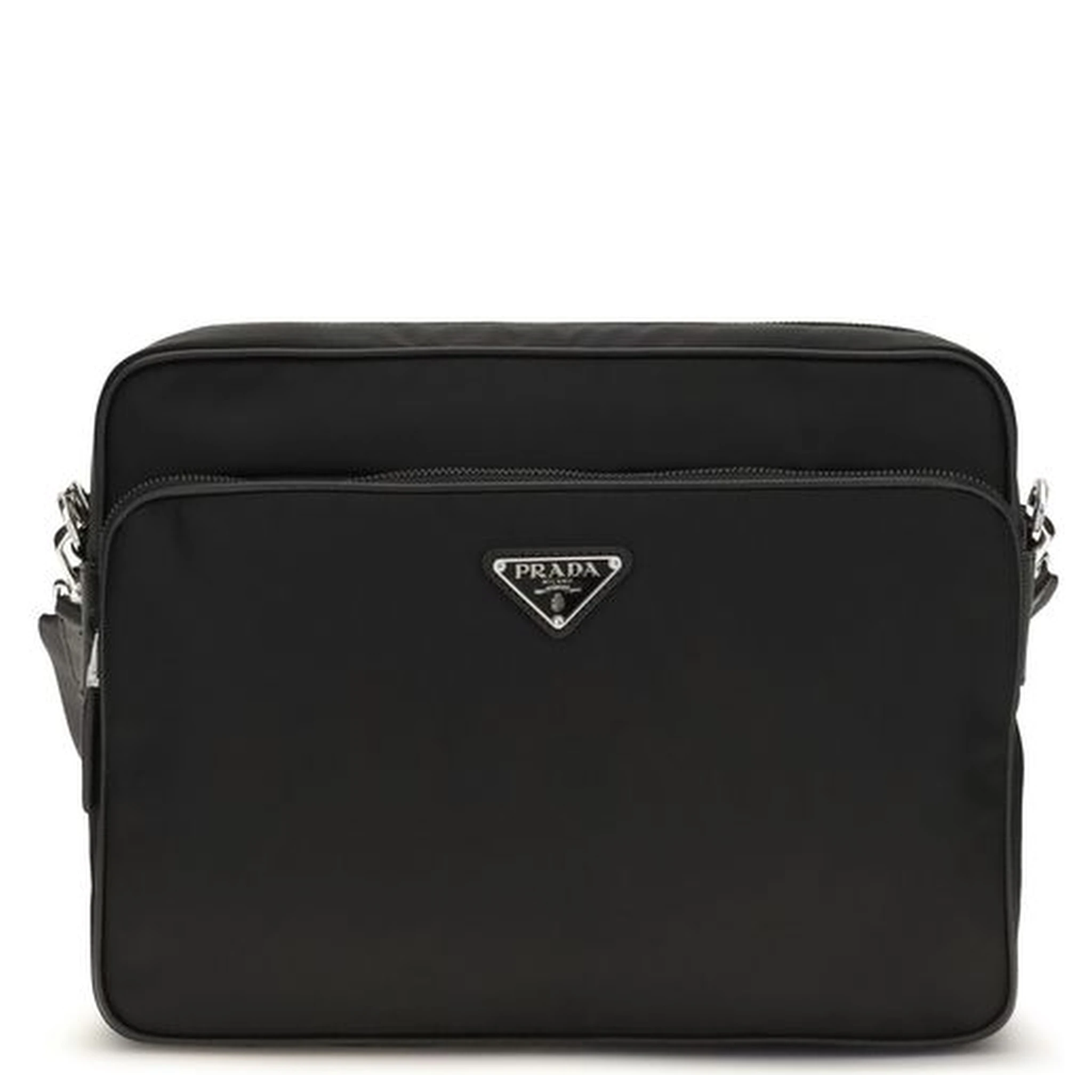 Black Recycled Polyamide Shoulder Bag