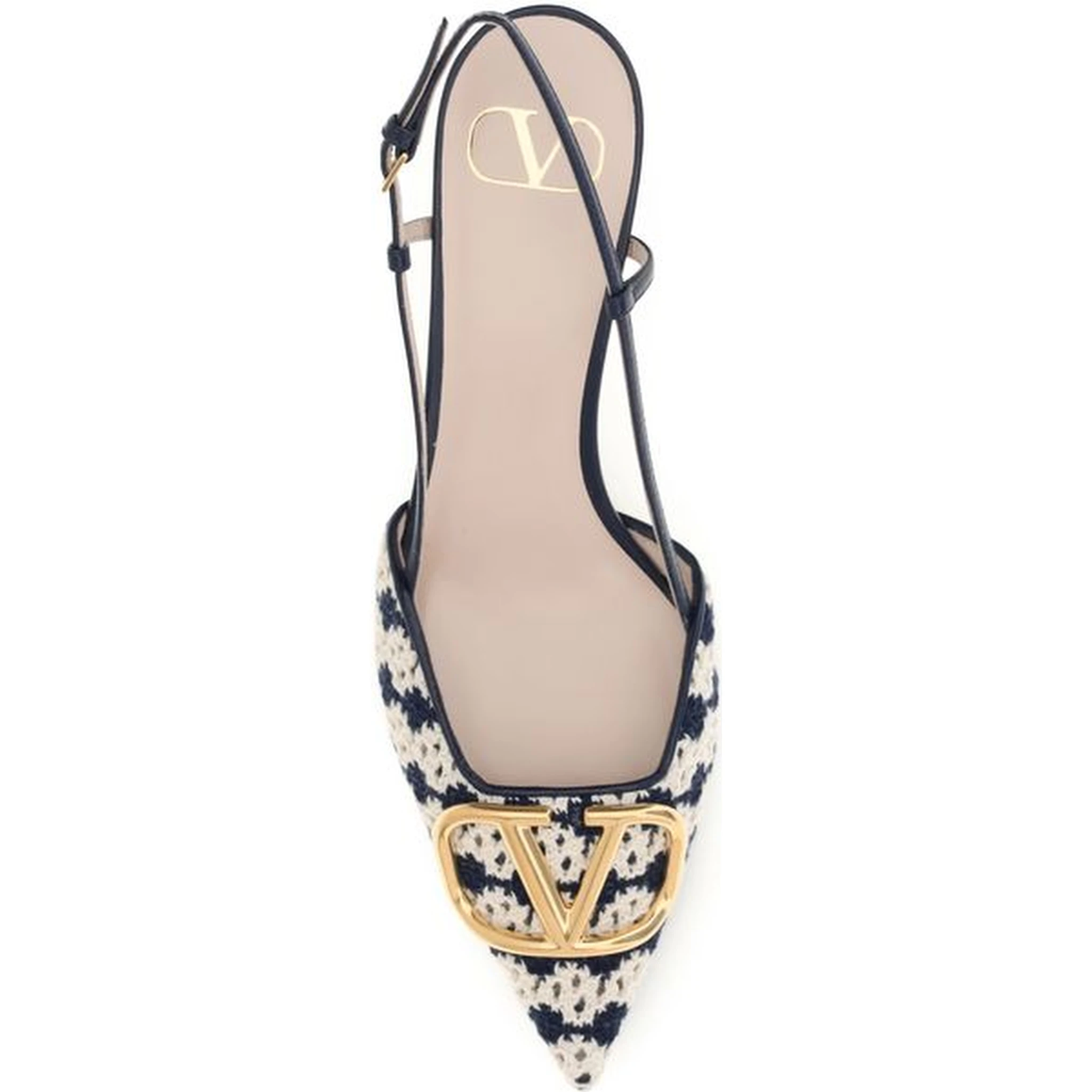 Multicolor Goatskin Mid Heel Pumps