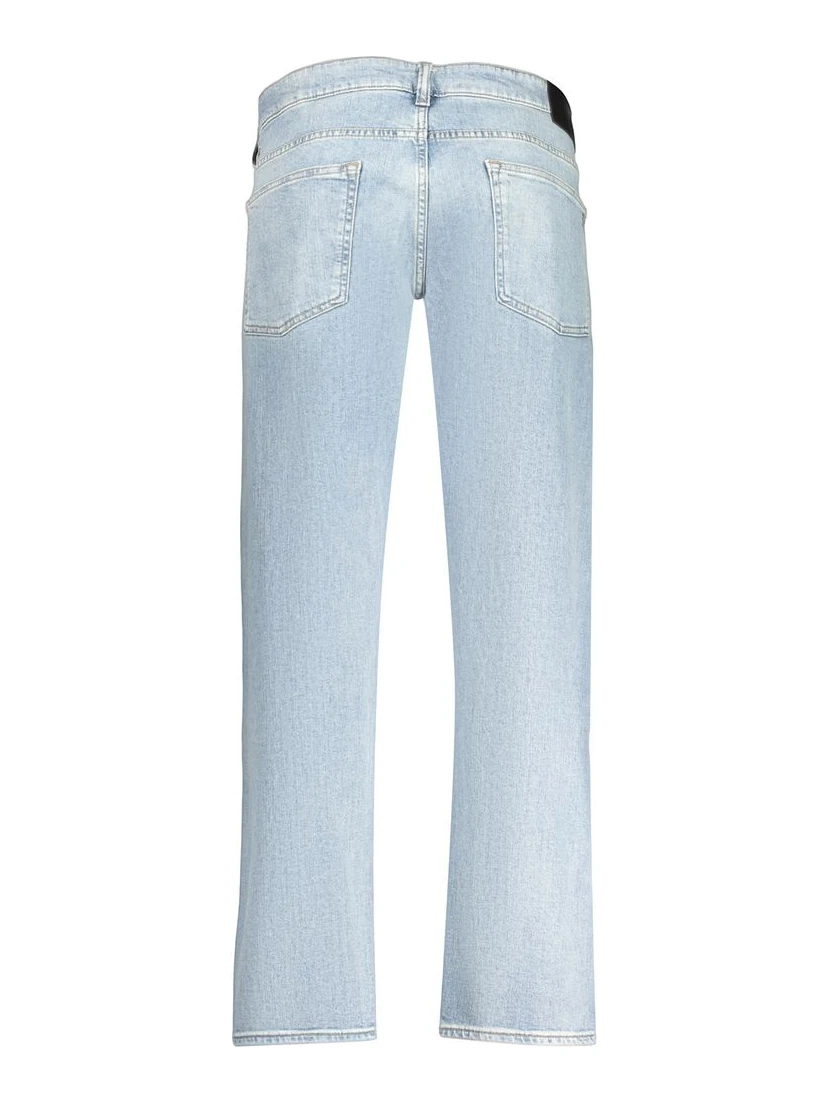 Azzurro Cotone Uomo Jeans