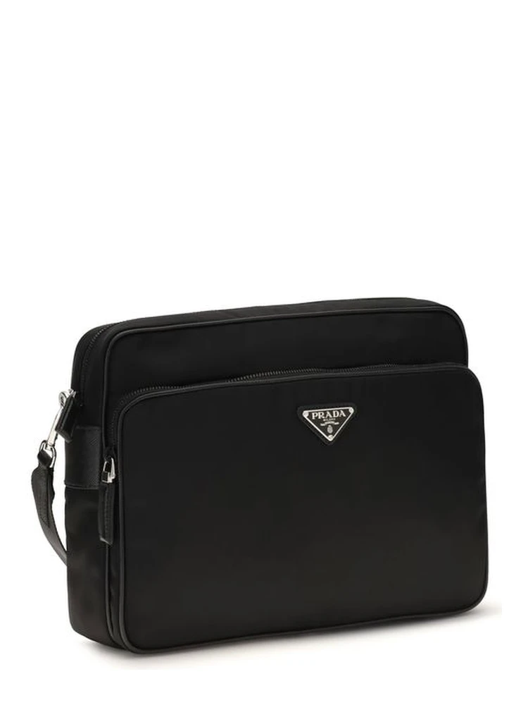 Black Recycled Polyamide Shoulder Bag alternative