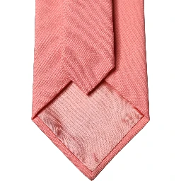 Coral Pink Polyester Adjustable Women Tied Necktie Tie