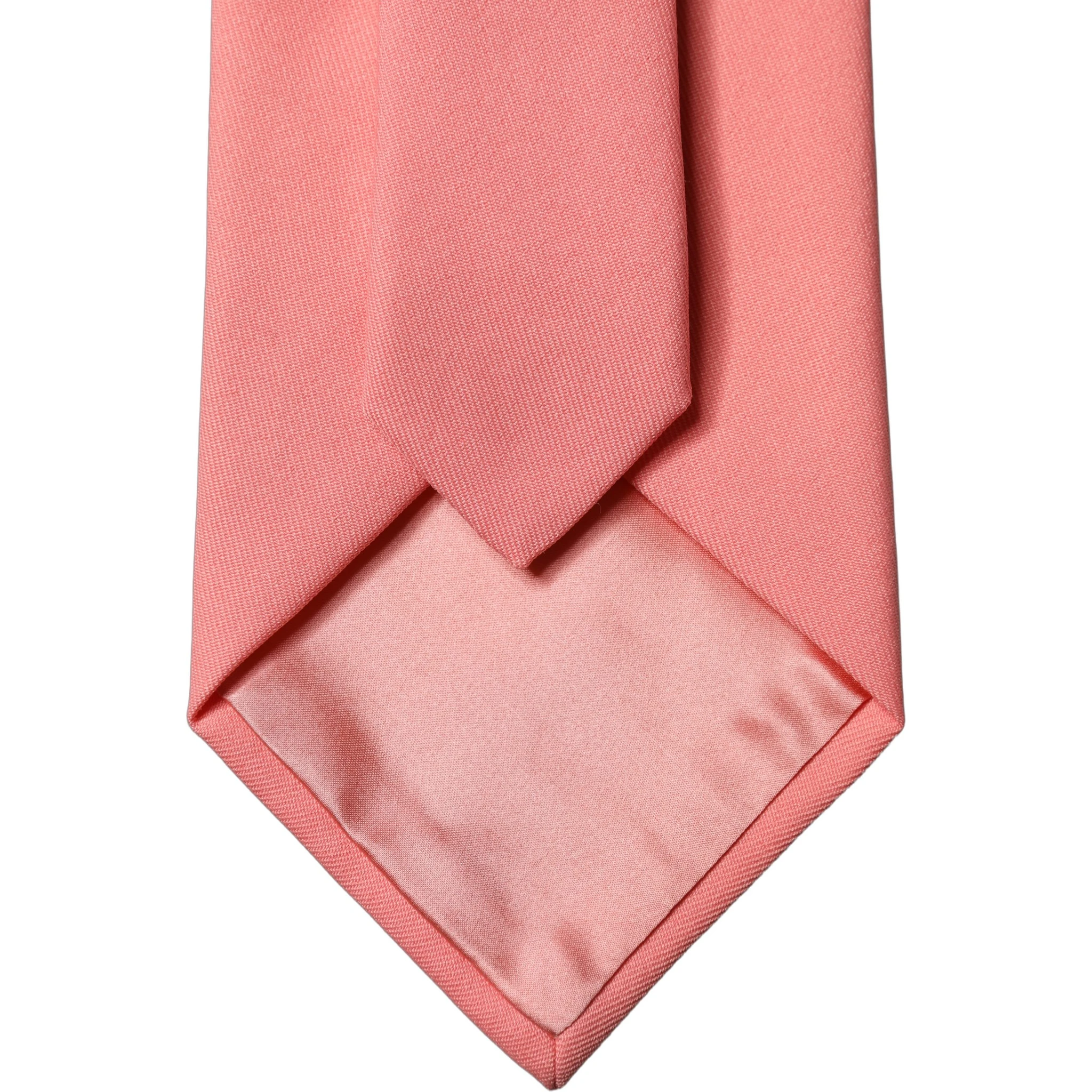 Coral Pink Polyester Adjustable Women Tied Necktie Tie