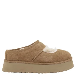 Beige Leather Flats