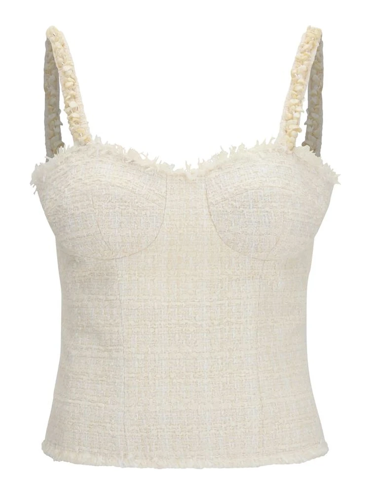 Beige Polyester Blouse