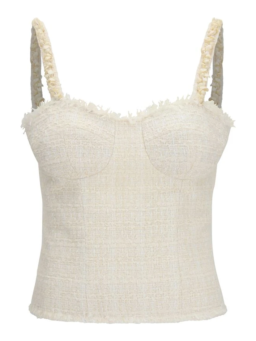 Beige Polyester Blouse