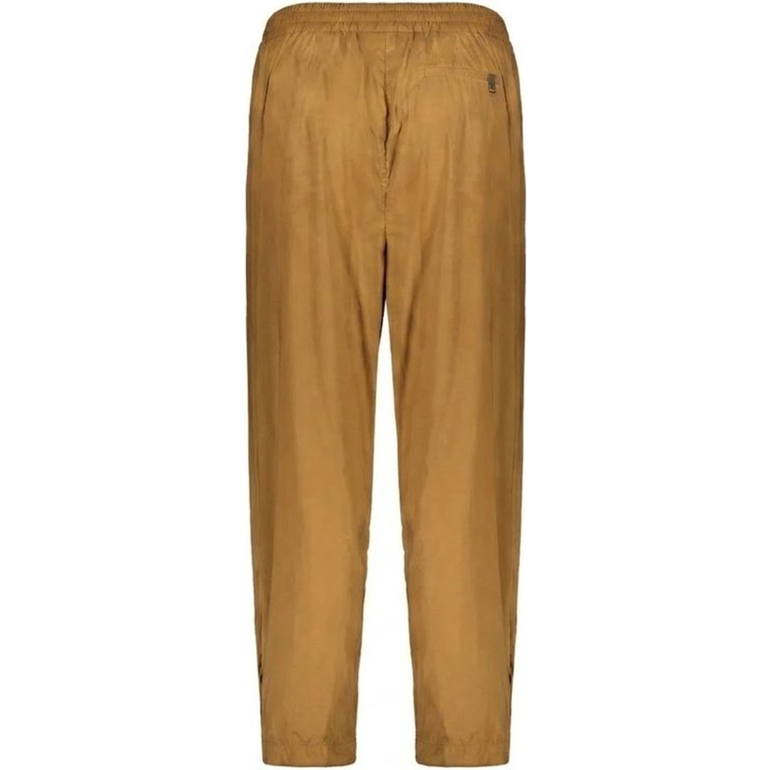 Brown Elastane Casual Pants