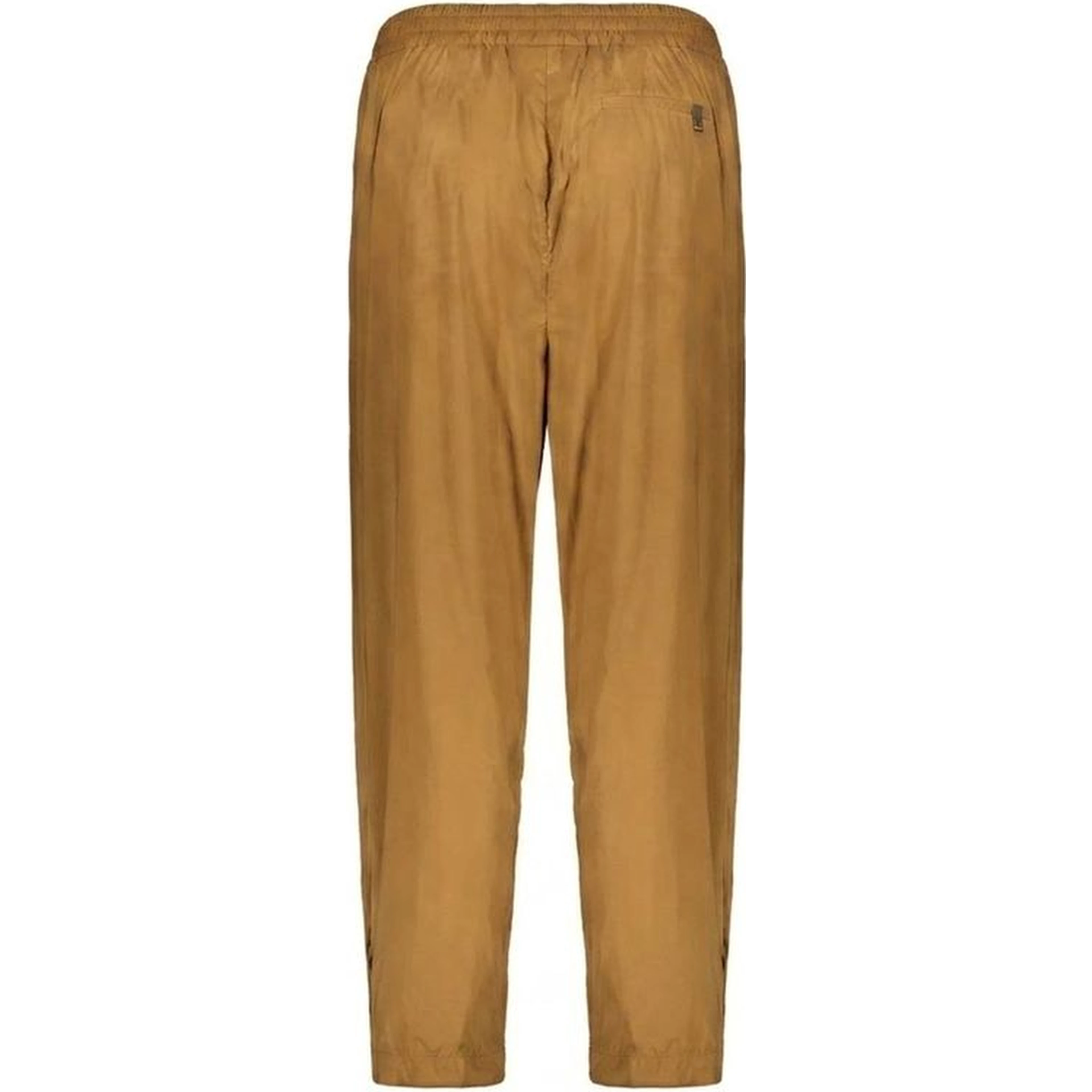 Brown Elastane Casual Pants