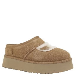 Beige Leather Flats