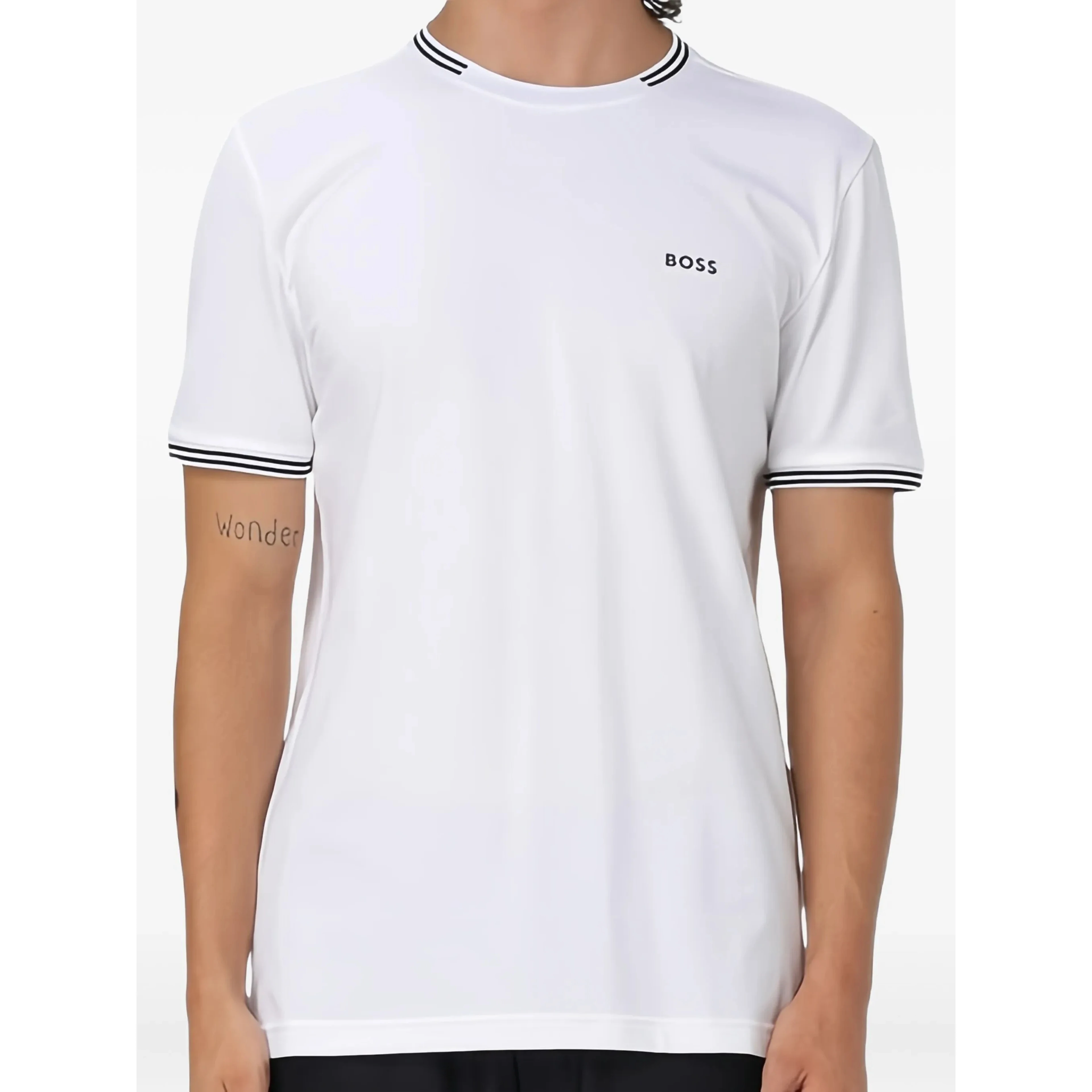 BOSS T-shirts and Polos White