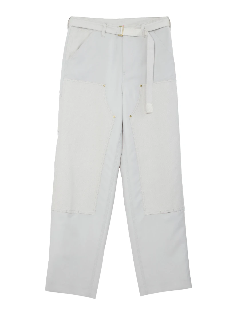 SACAI X CARHARTT WIP Trousers White