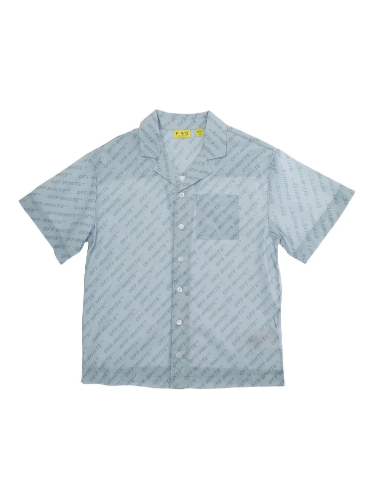 Off White Shirts Dusty blue