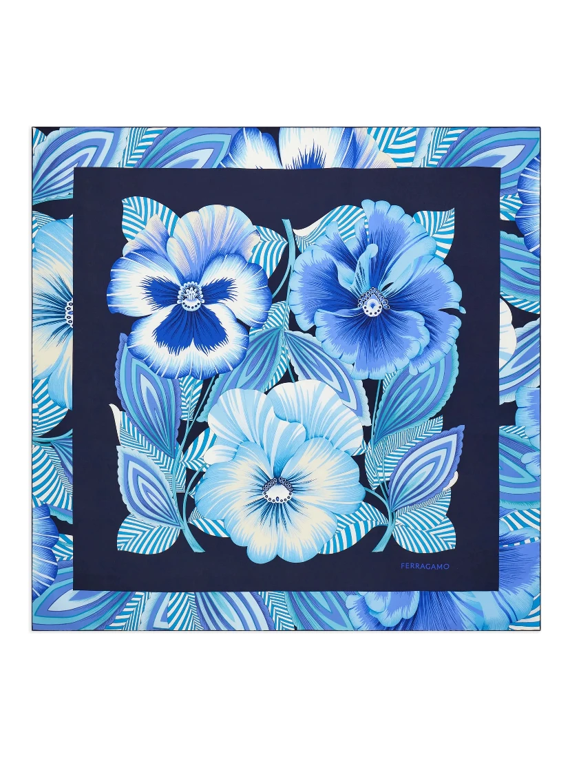 Ferragamo Scarfs Blue/Azure