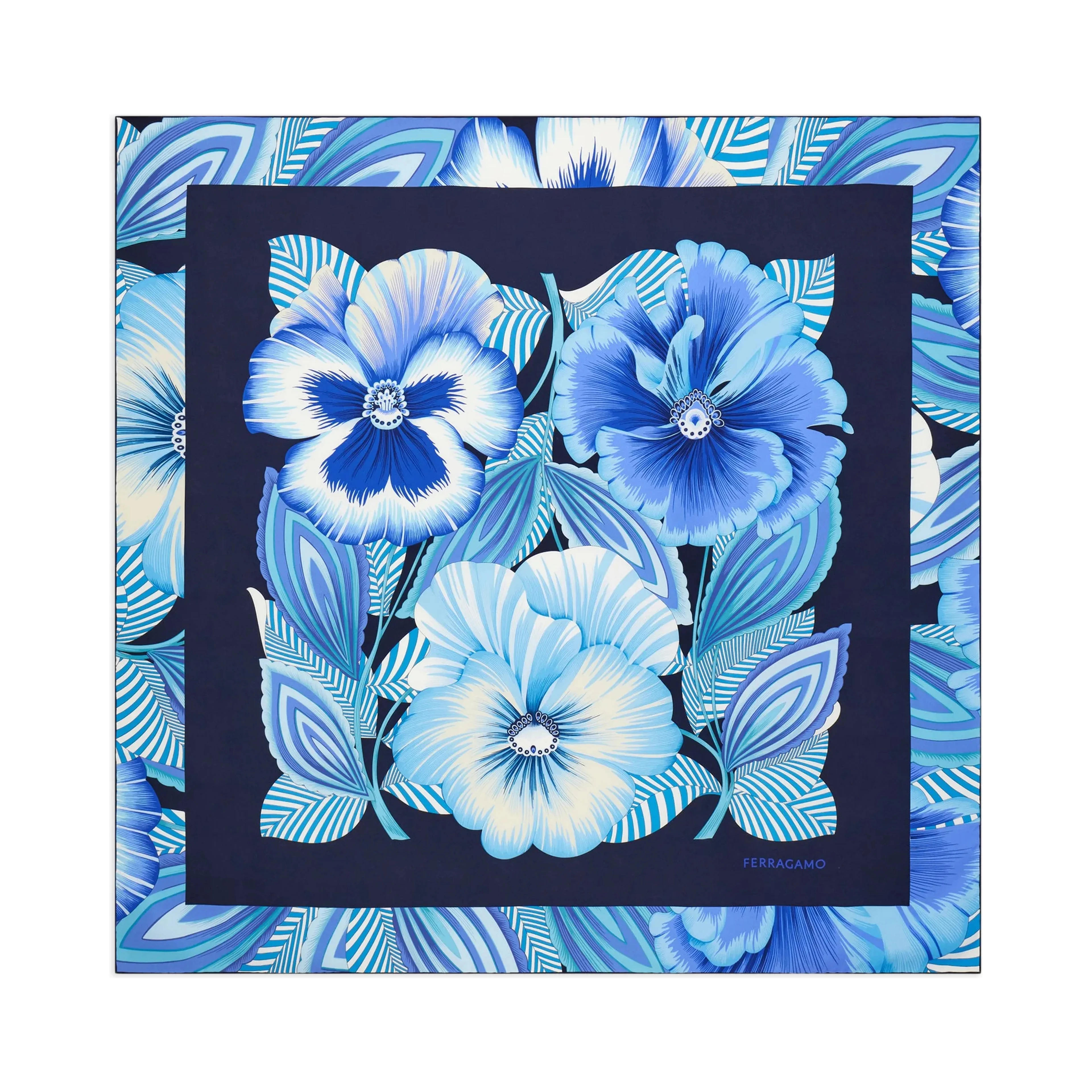 Ferragamo Scarfs Blue/Azure