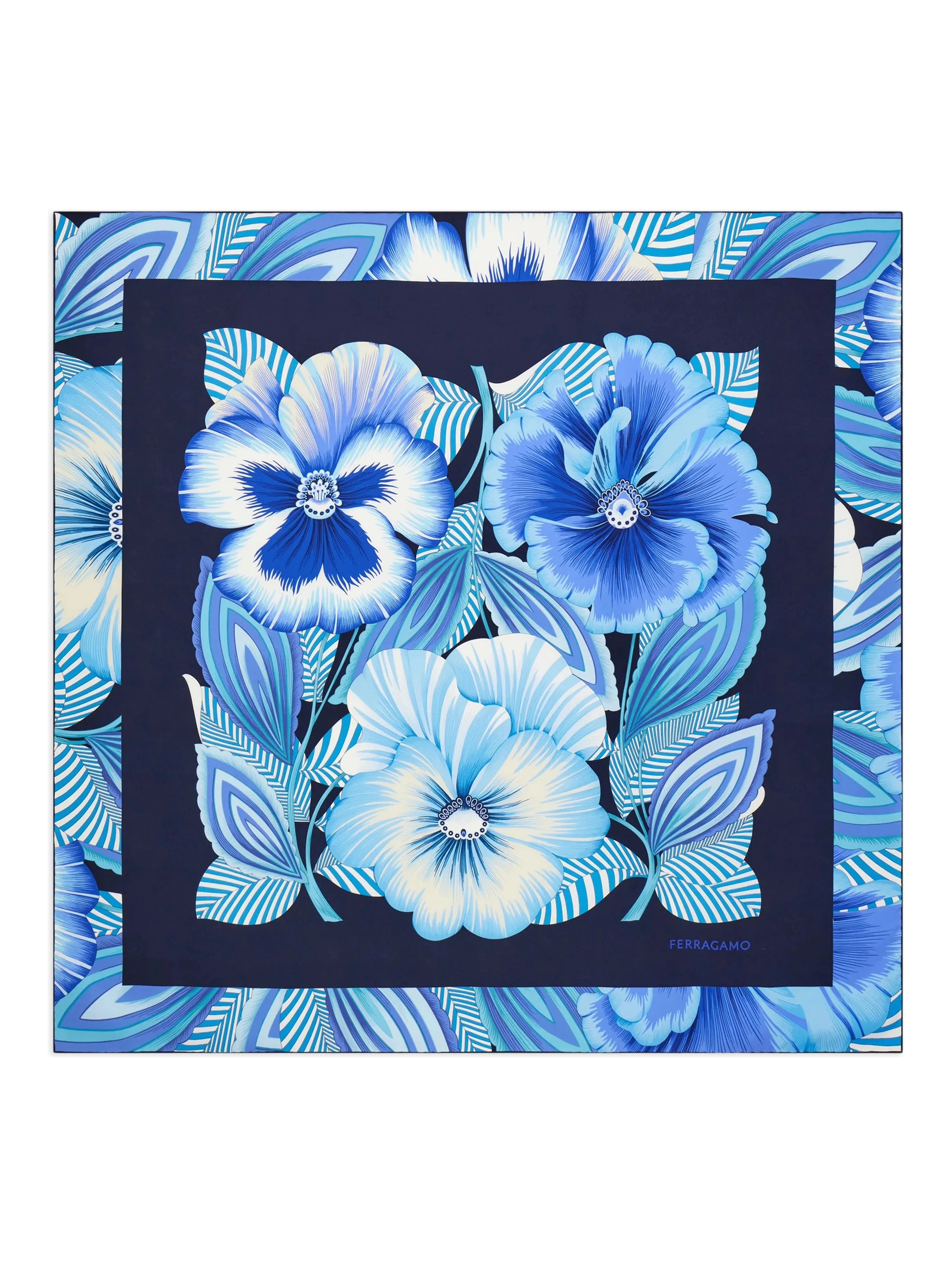 Ferragamo Scarfs Blue/Azure