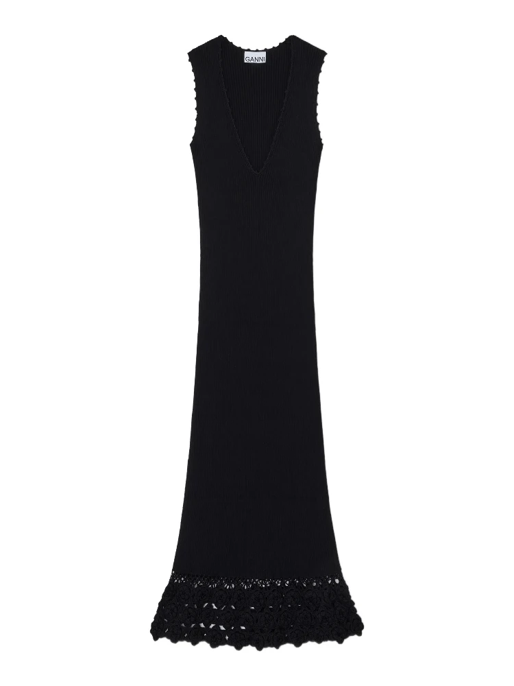 GANNI Dresses Black
