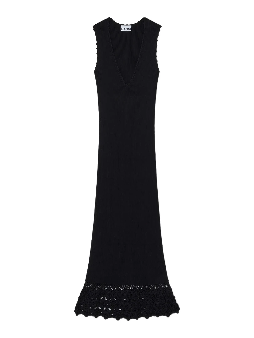 GANNI Dresses Black