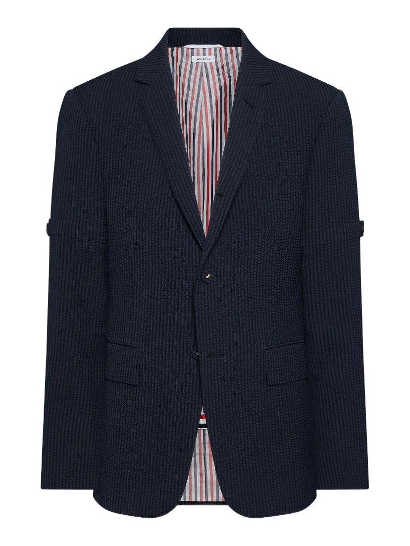 Thom Browne Jackets Blue