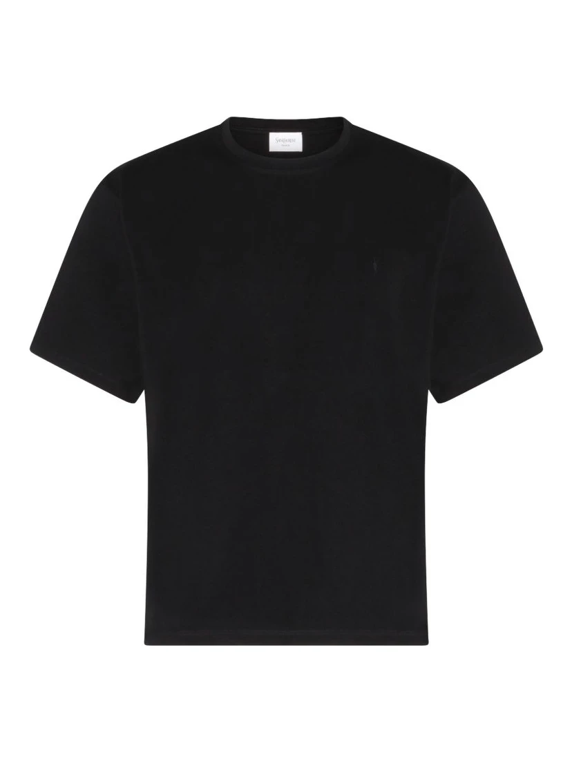 تيشيرتات وبولو سوداء من سان لوران