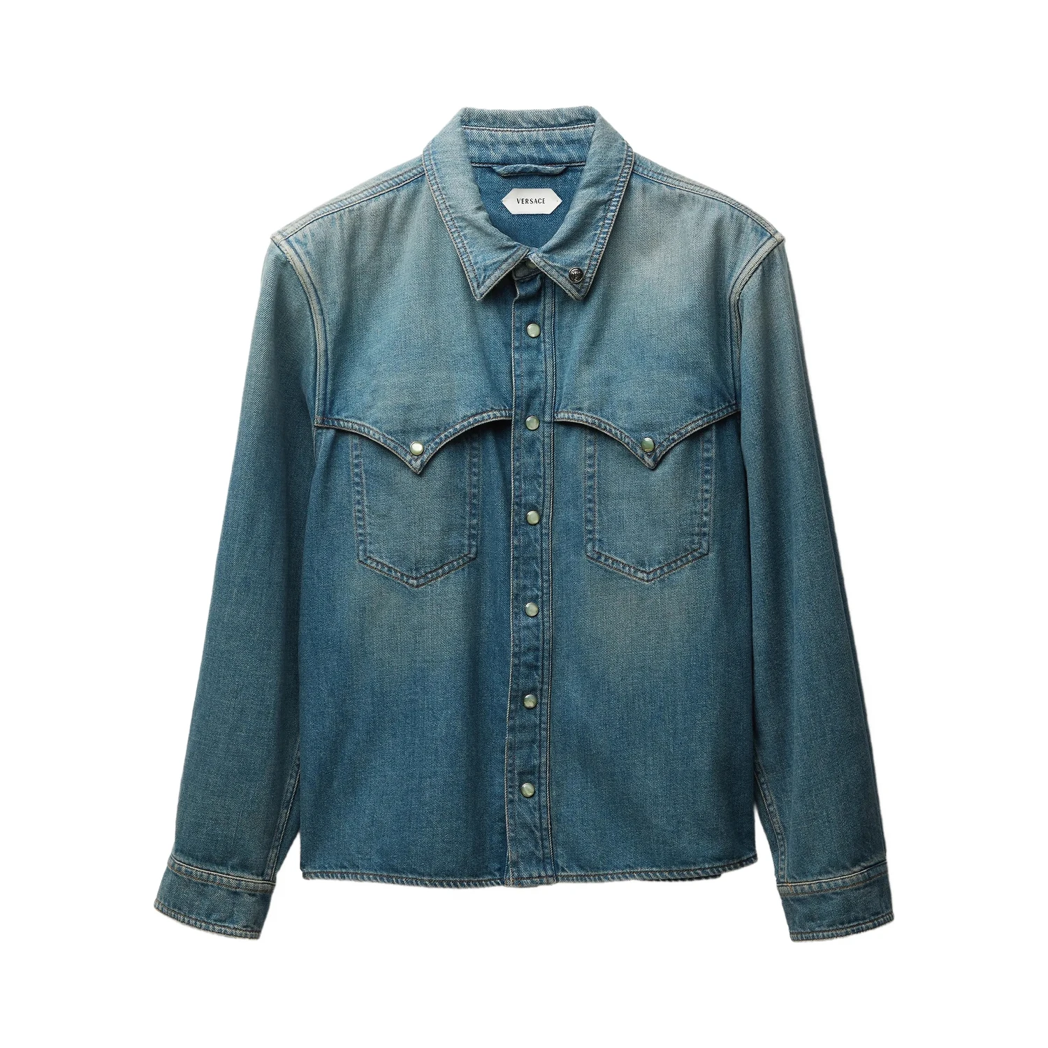 Versace Shirts Vintage Blue