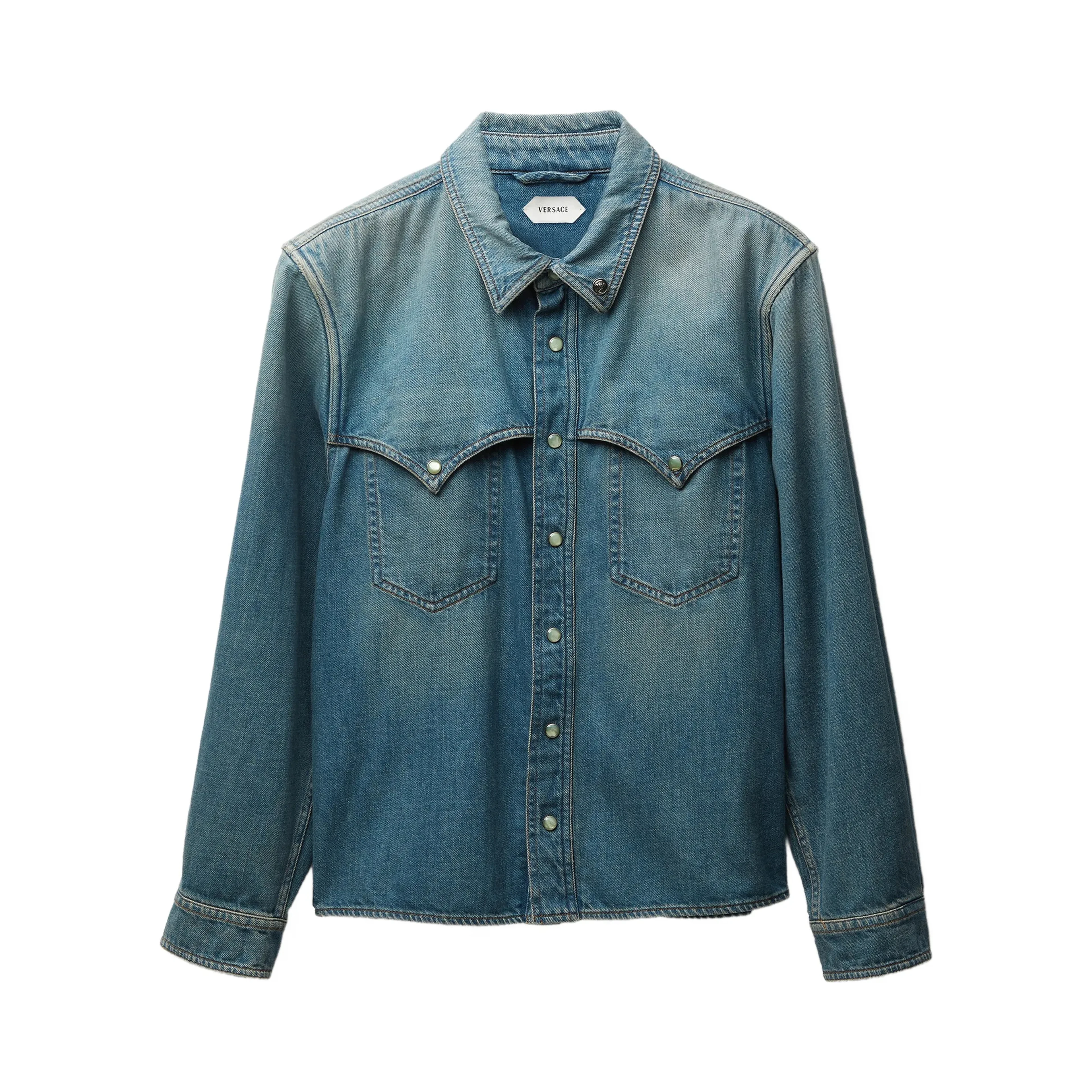 Versace Shirts Vintage Blue