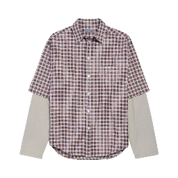 Balenciaga Shirts Red/ Navy Blue