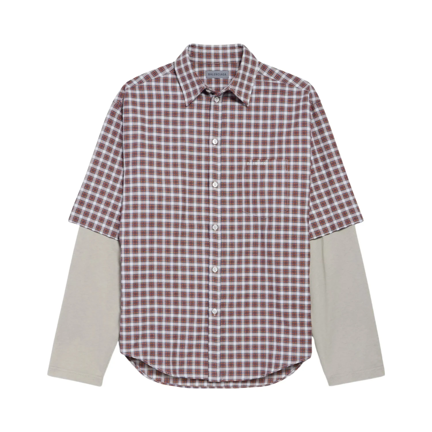 Balenciaga Shirts Red/ Navy Blue