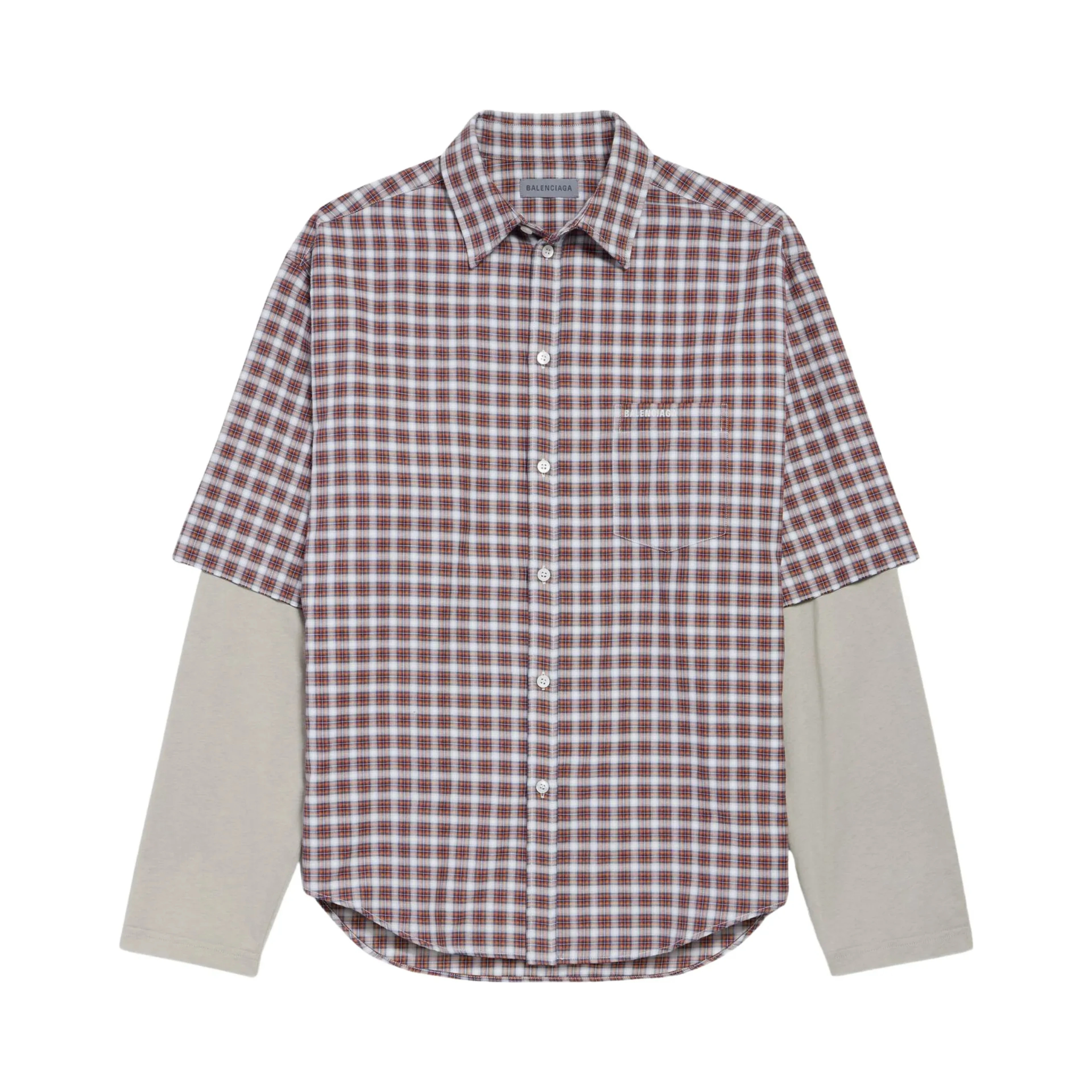 Balenciaga Shirts Red/ Navy Blue