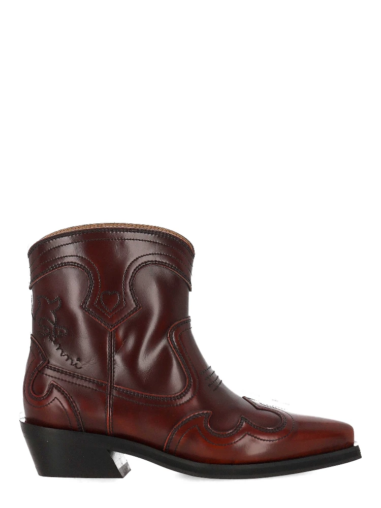 GANNI Boots Purple