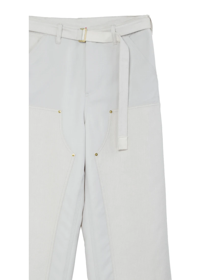 SACAI X CARHARTT WIP Trousers White