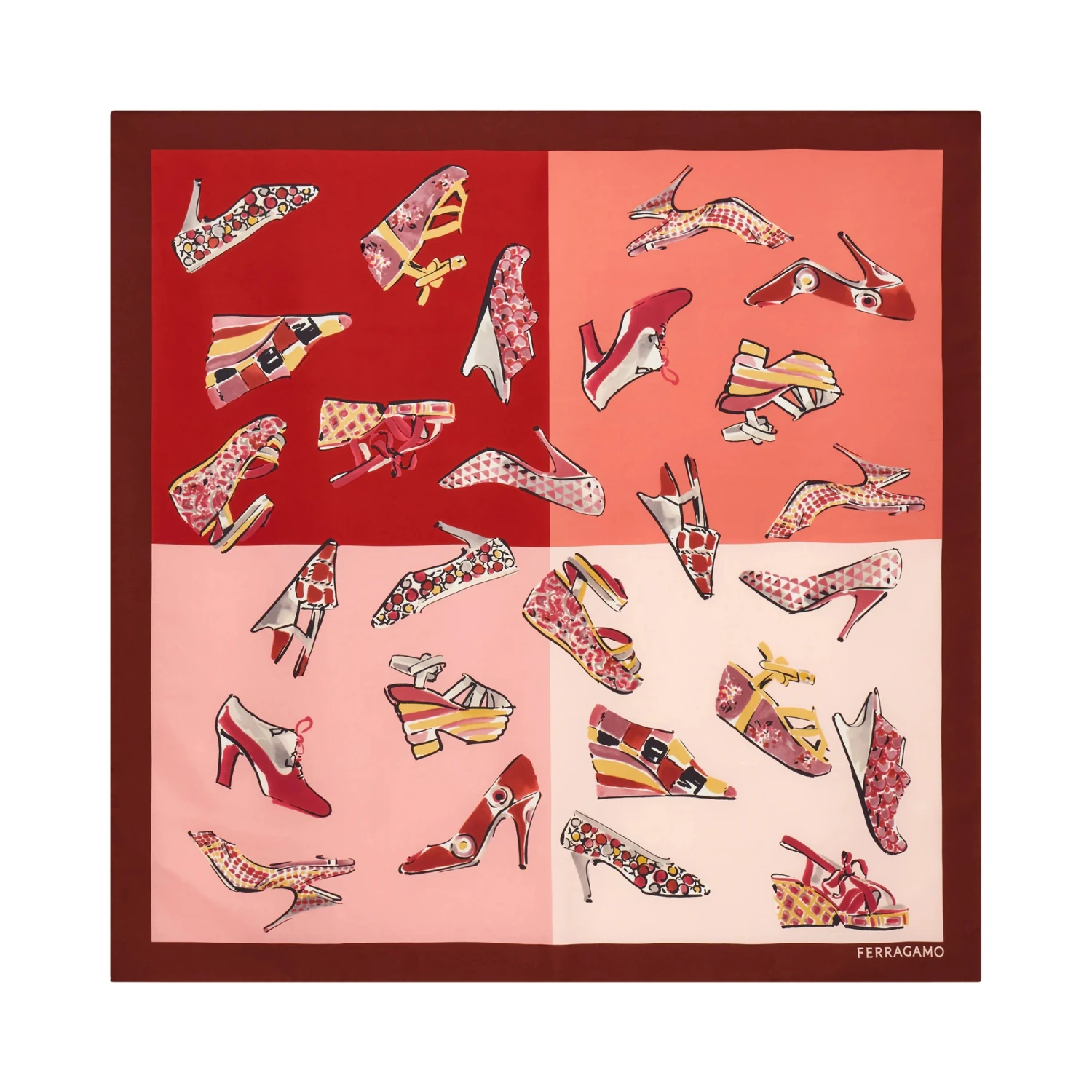 Ferragamo Scarfs Pink/red