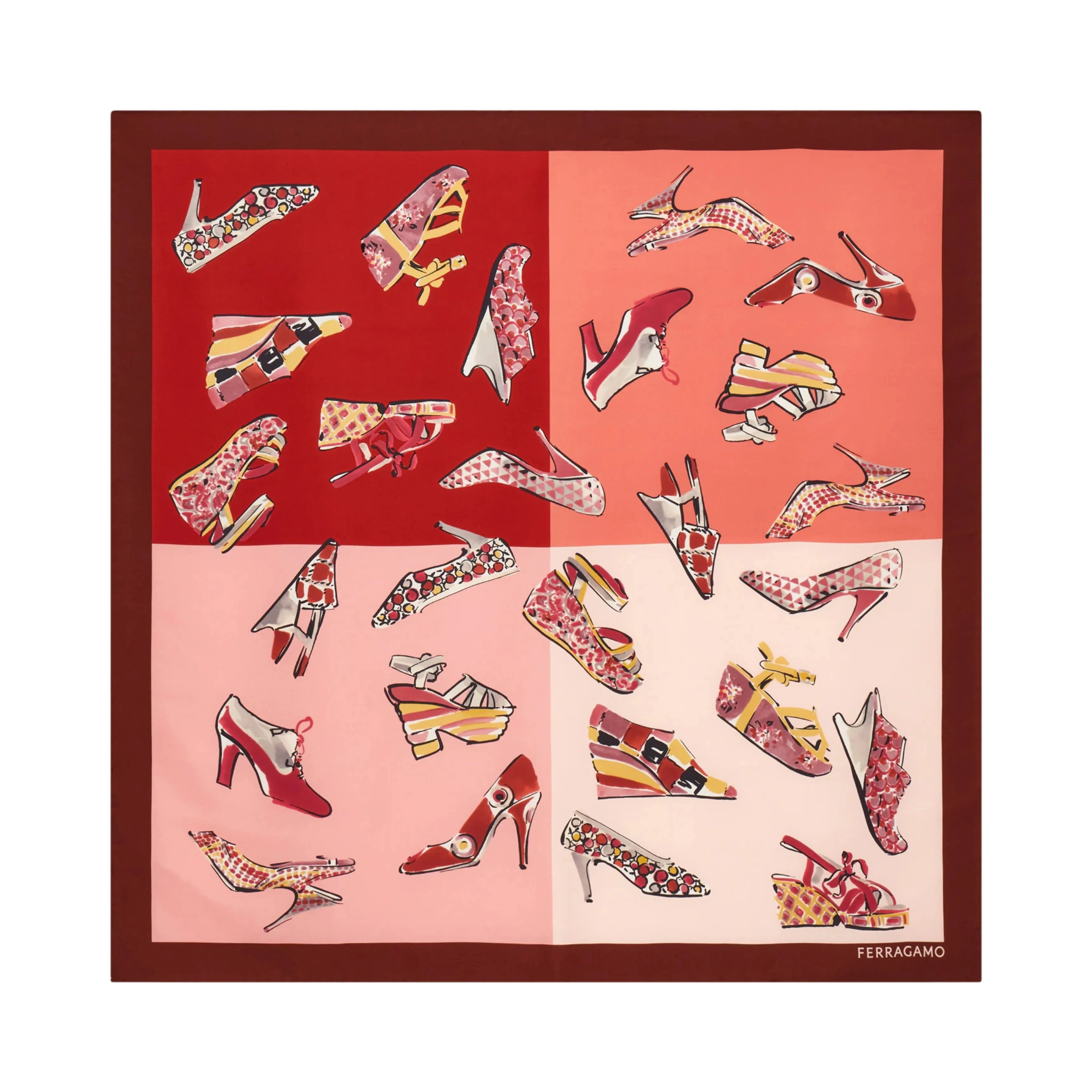 Ferragamo Scarfs Pink/red