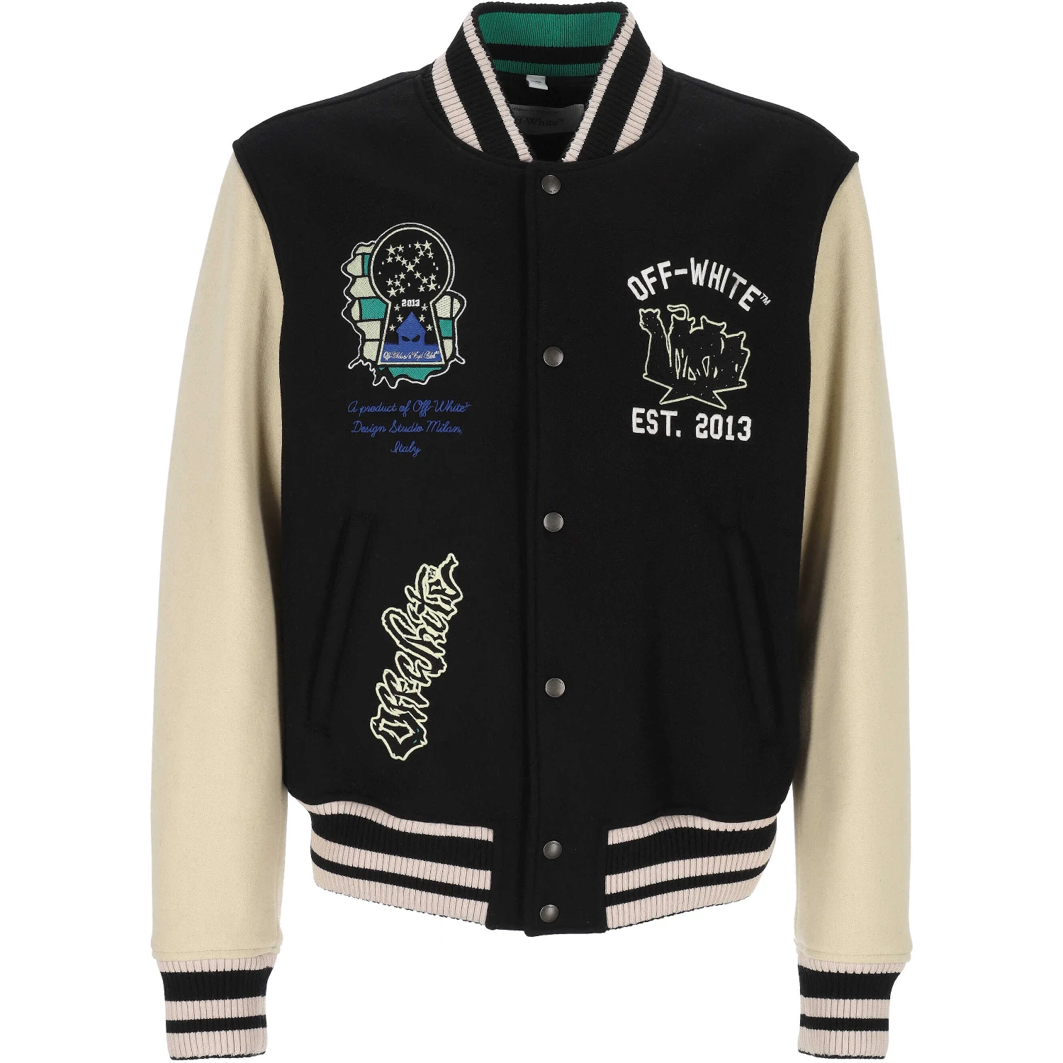 Off White Jackets Black
