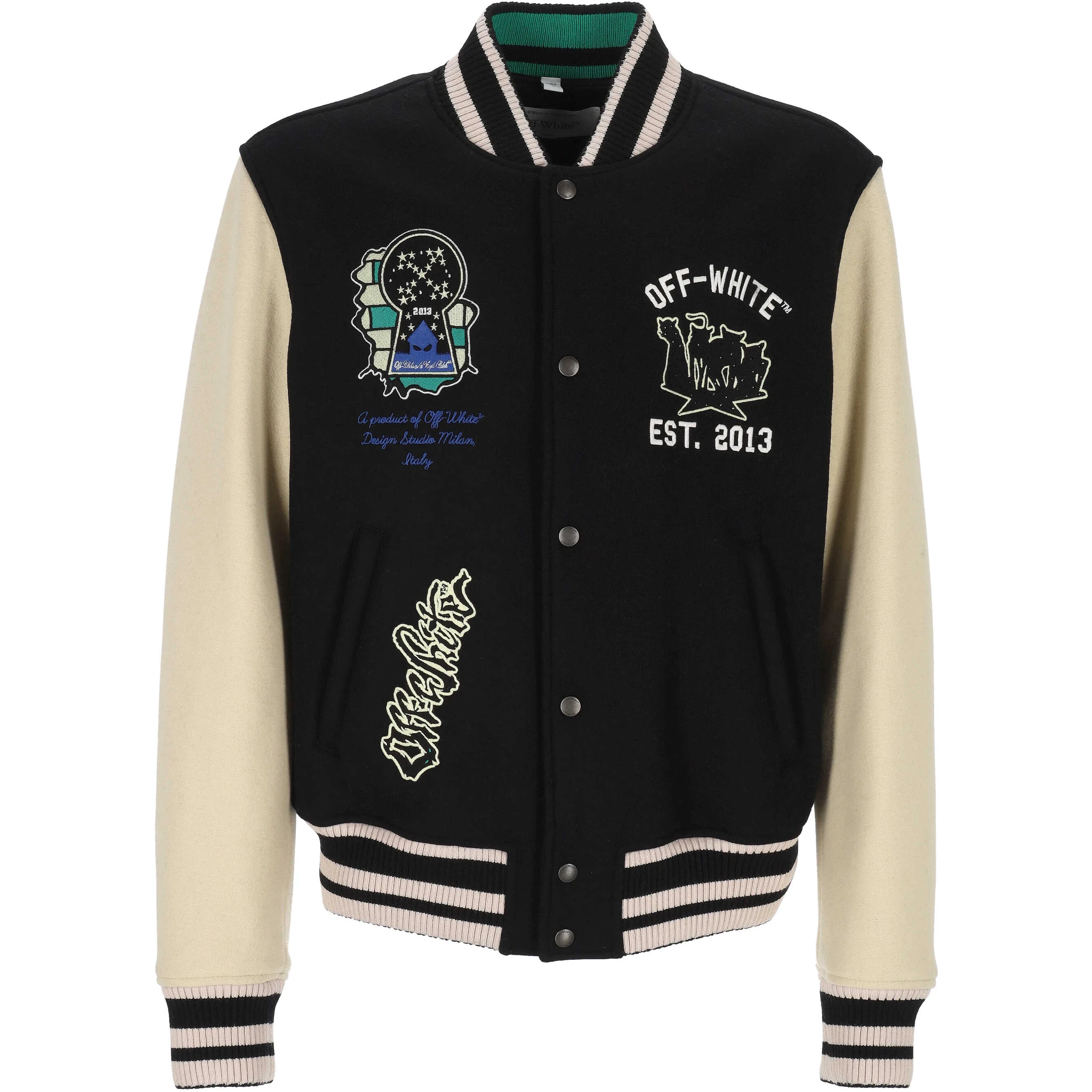 Off White Jackets Black