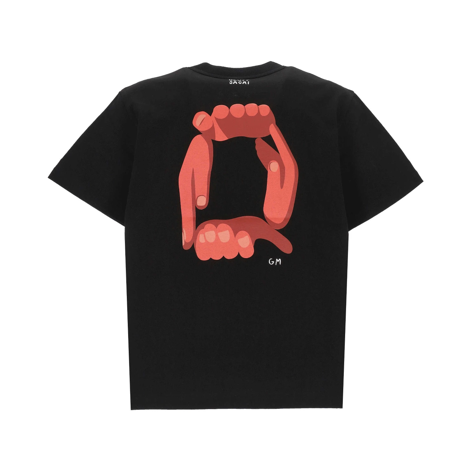 SACAI GEOFF T-shirts and Polos Black