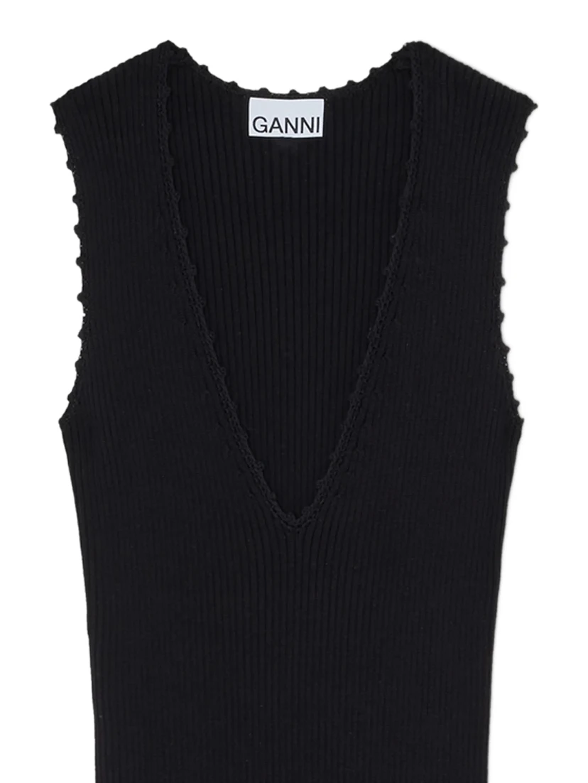 GANNI Dresses Black