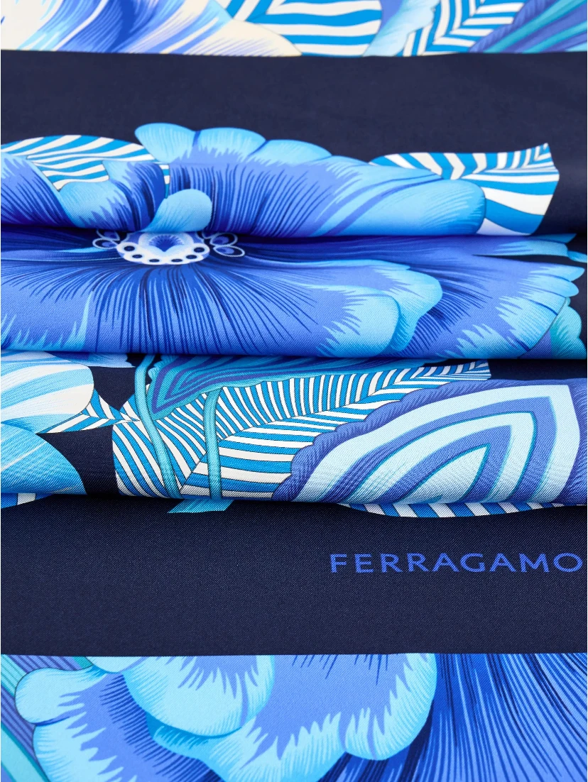 Ferragamo Scarfs Blue/Azure