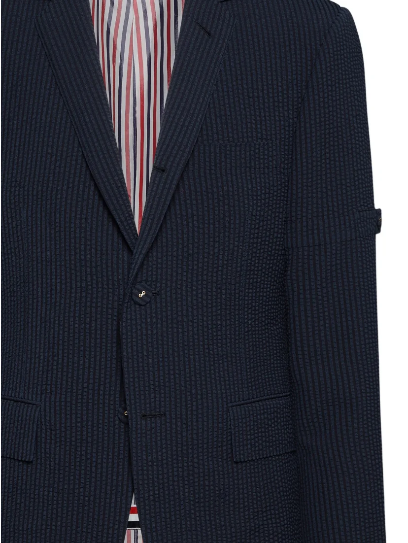 Thom Browne Jackets Blue