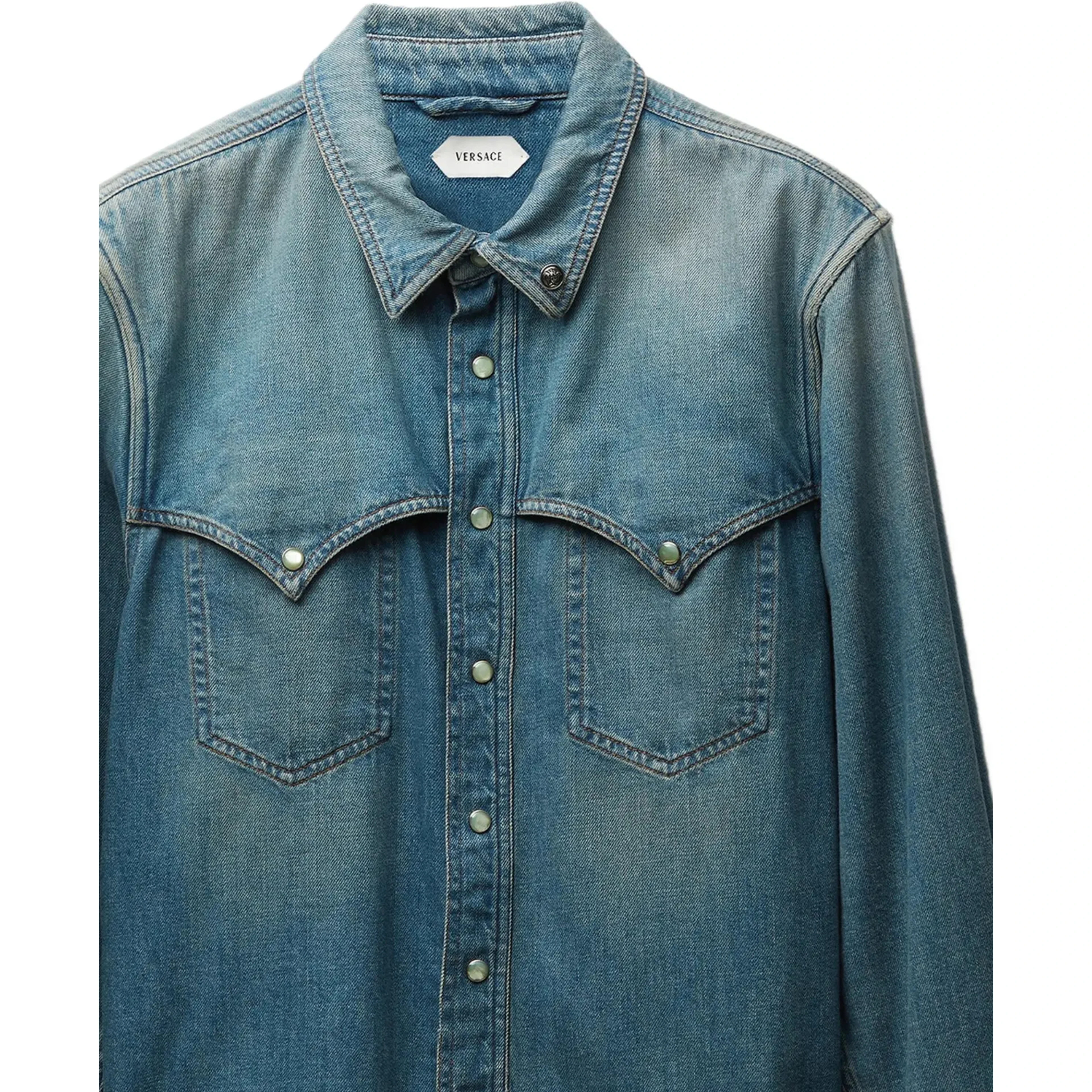 Versace Shirts Vintage Blue