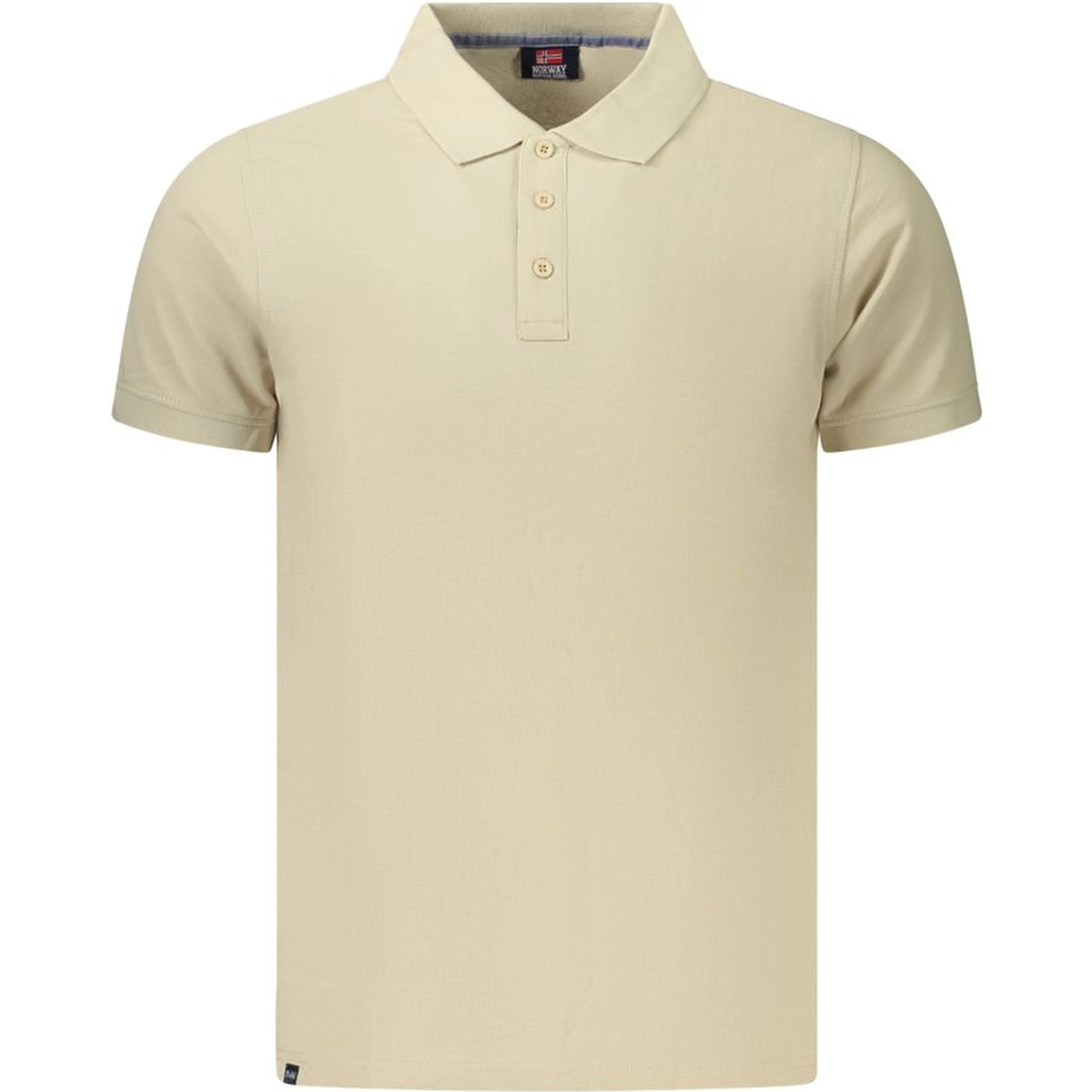 Beige Cotton Polo Shirt