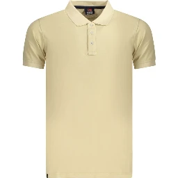 Beige Cotton Polo Shirt