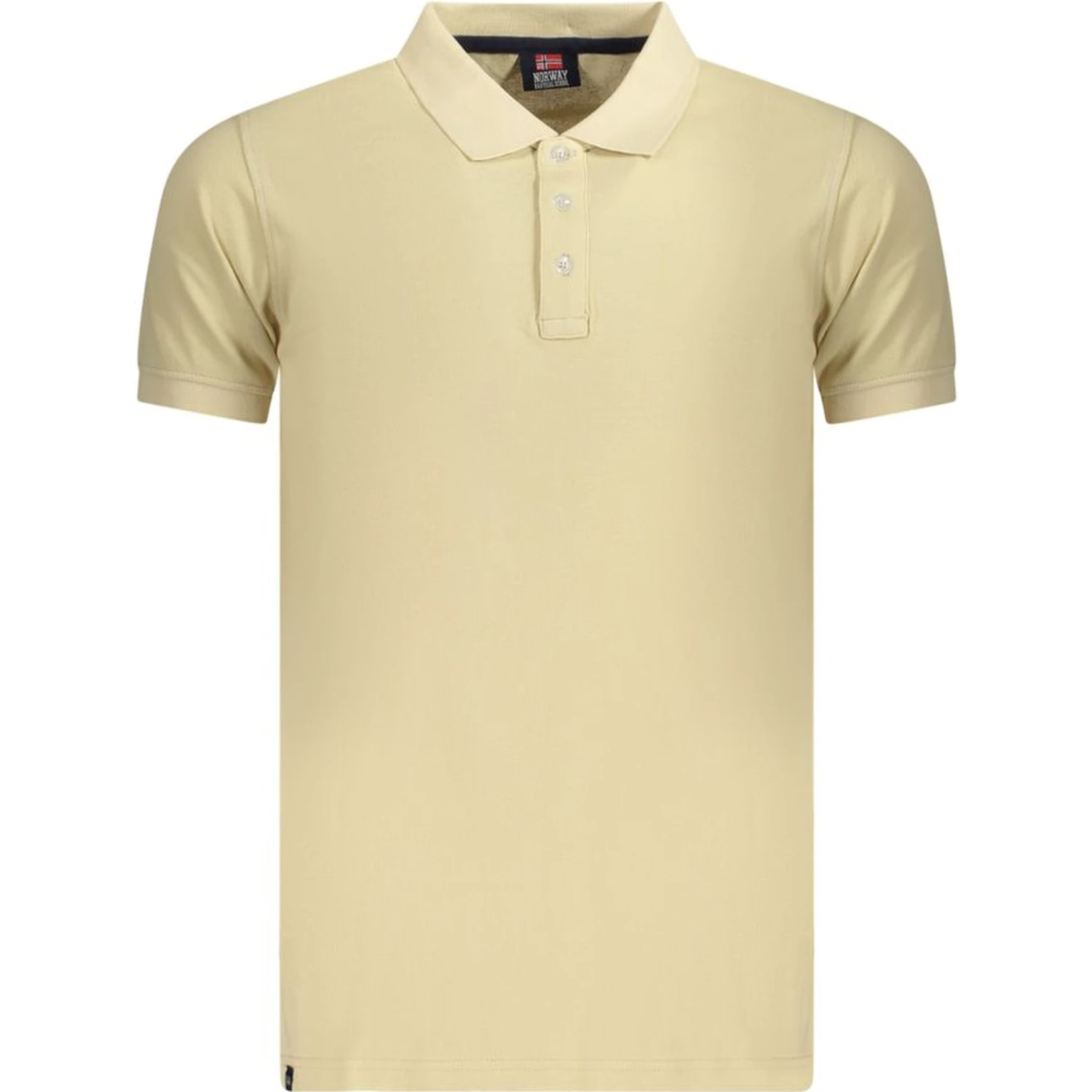 Beige Cotton Polo Shirt