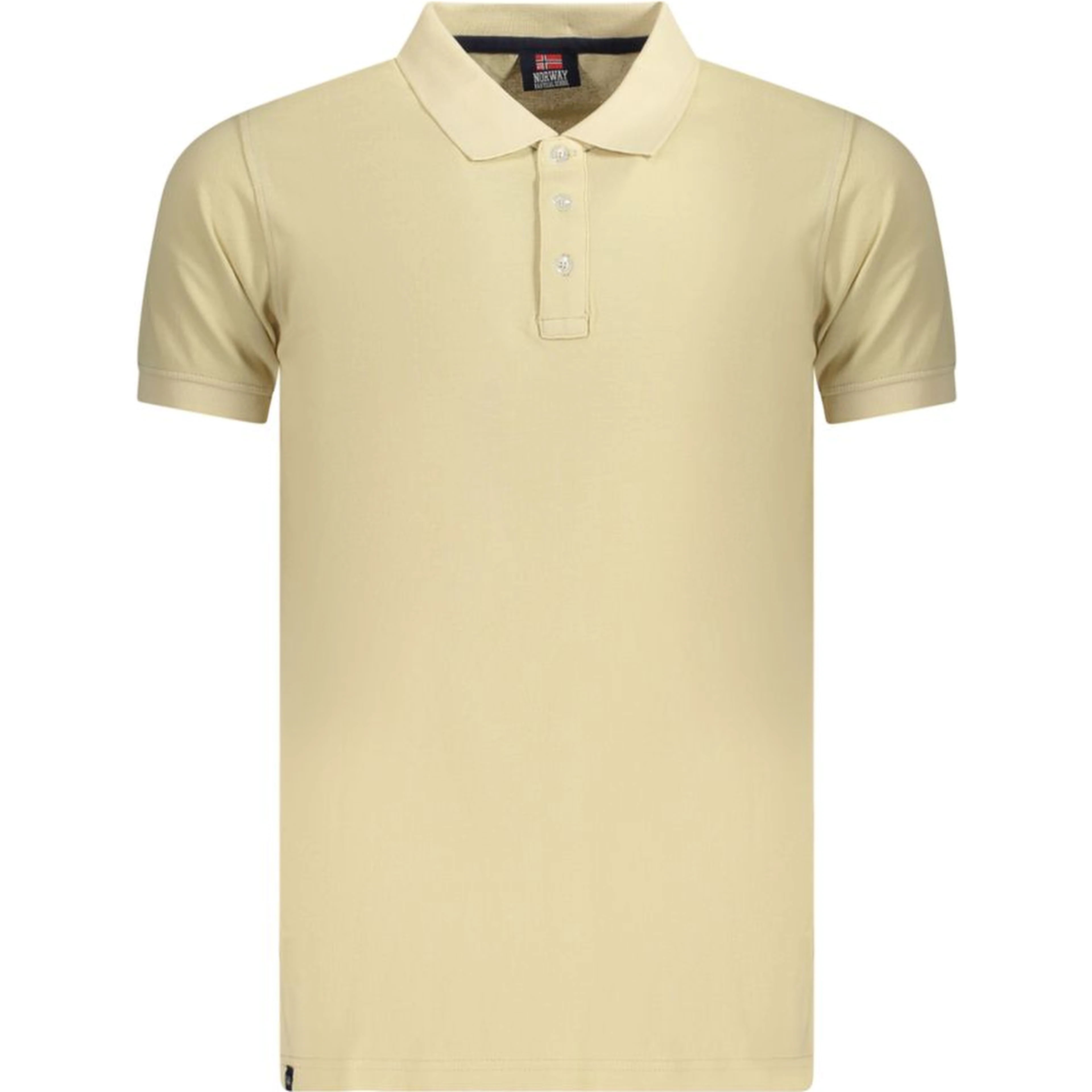 Beige Cotton Polo Shirt