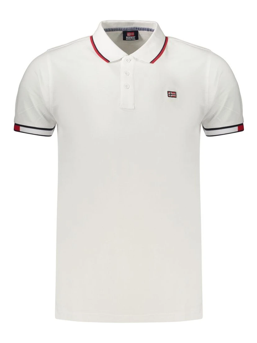 White Cotton Polo Shirt