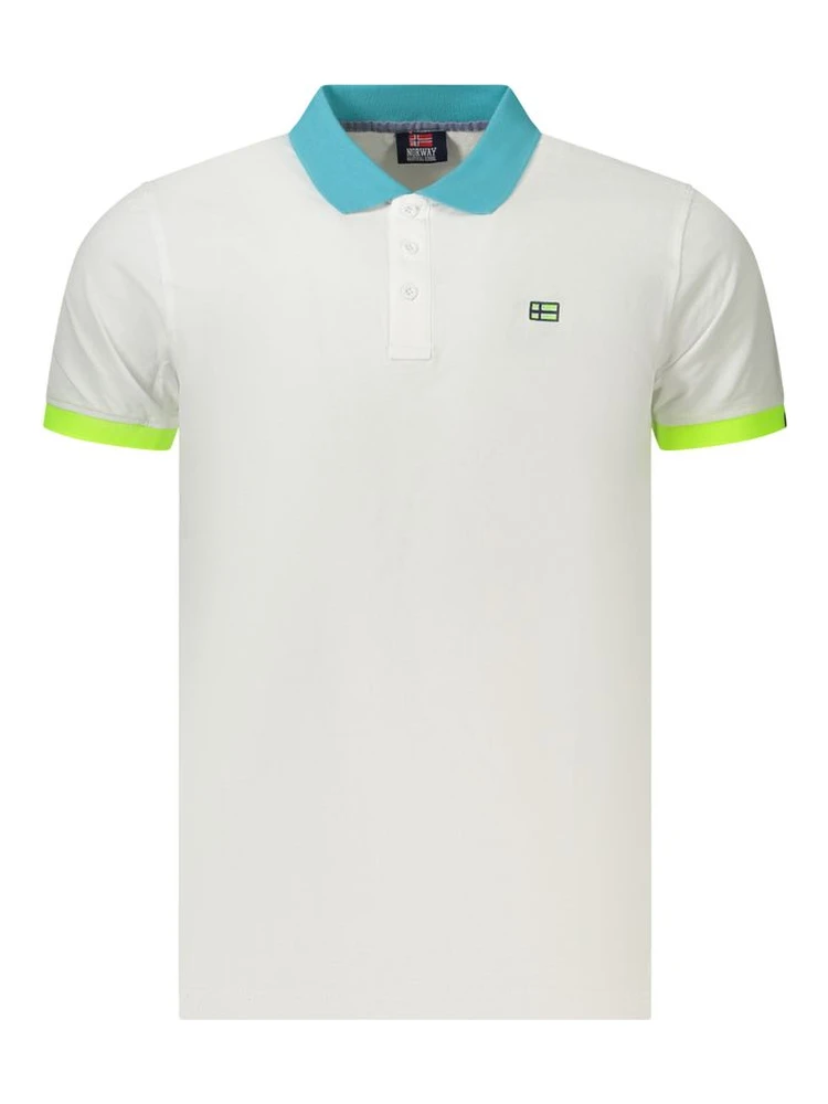 White Cotton Polo Shirt
