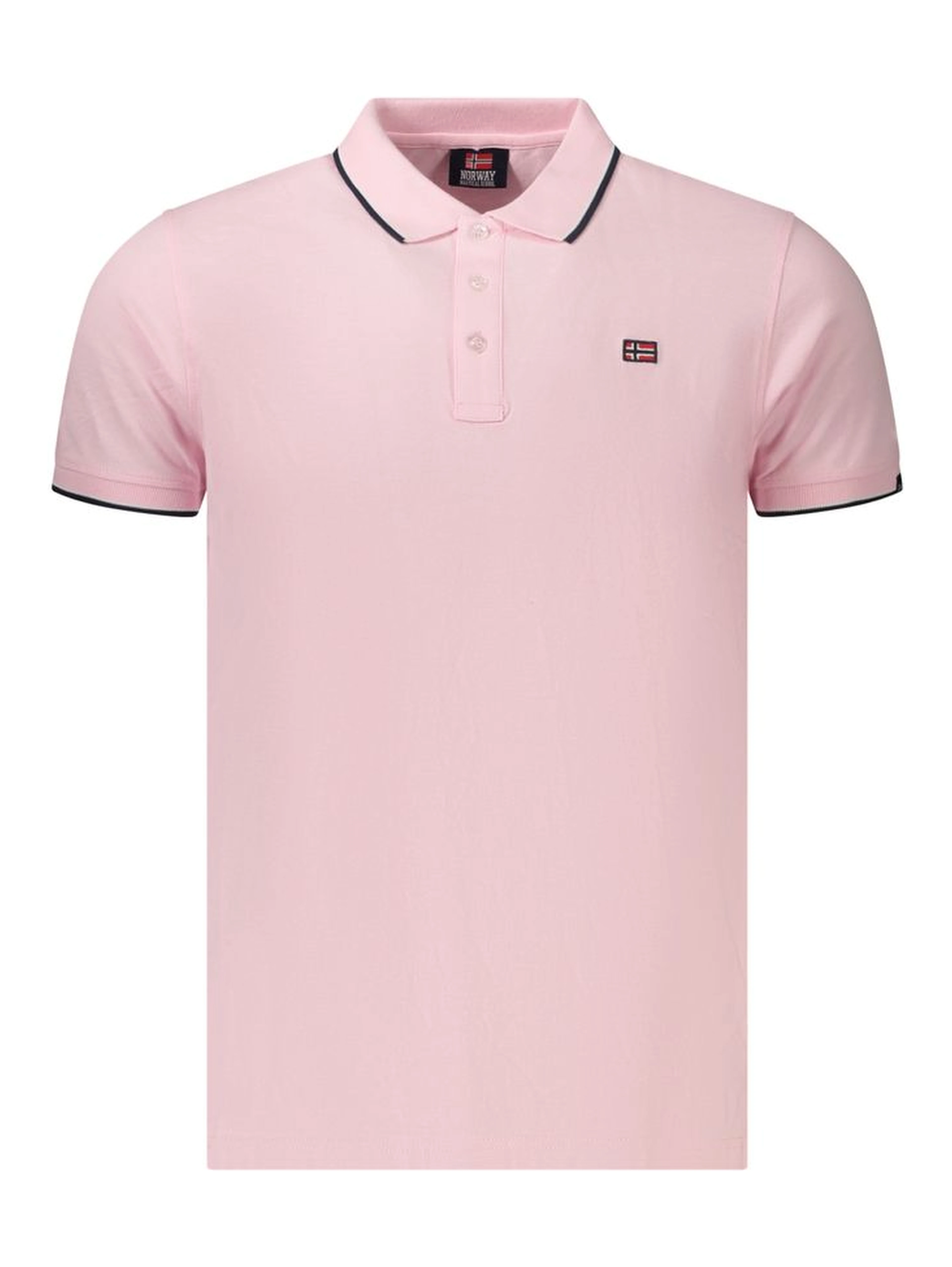 Pink Cotton Polo Shirt