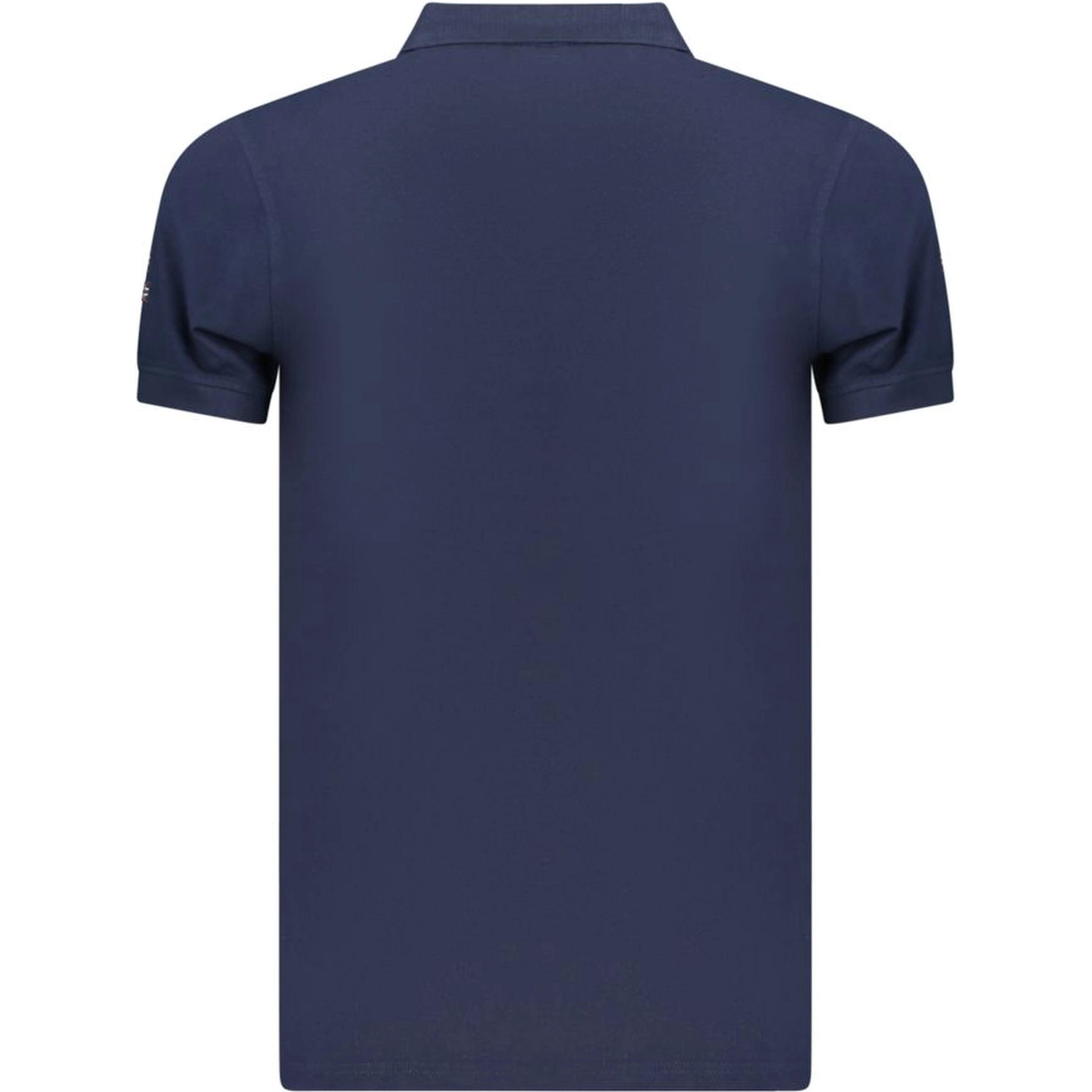 Blue Cotton Polo Shirt