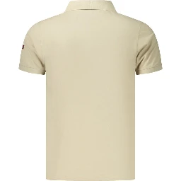 Beige Cotton Polo Shirt